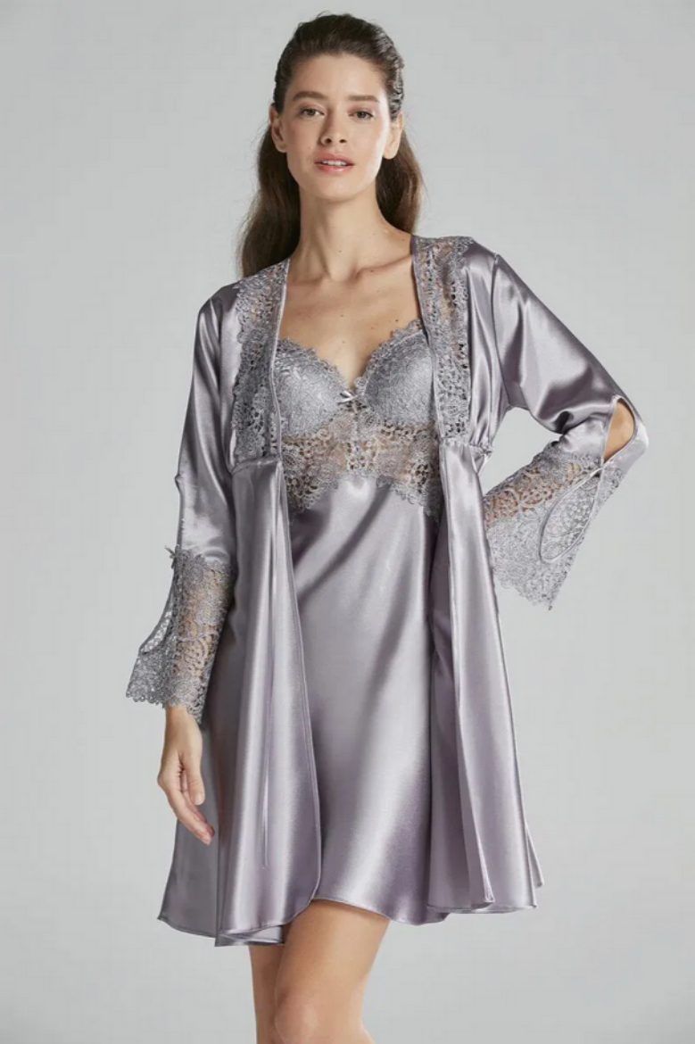 Pierre Cardin Saten Altılı Gelin Çeyiz Seti 6625 Royal resmi