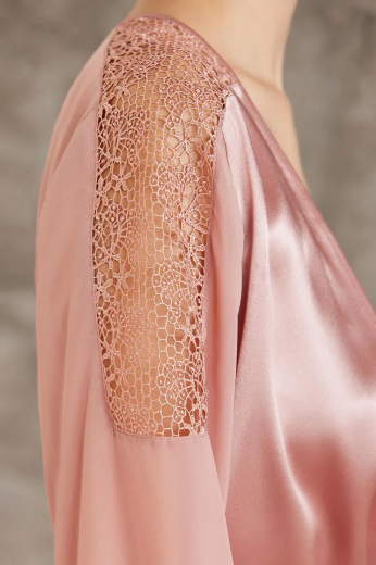 Pierre Cardin Saten Altılı Gelin Çeyiz Seti 6005 Brandy resmi