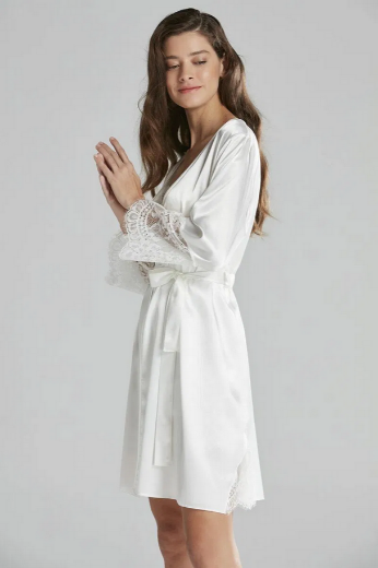 Pierre Cardin Saten Altılı Gelin Çeyiz Seti 6015 Ekru resmi