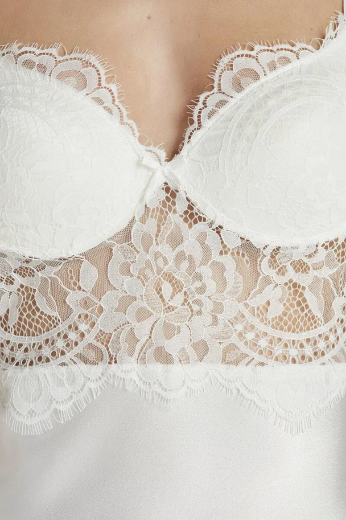 Pierre Cardin Saten Altılı Gelin Çeyiz Seti 6015 Ekru resmi