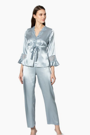 Pierre Cardin Saten Altılı Gelin Çeyiz Seti 6025 Mist resmi