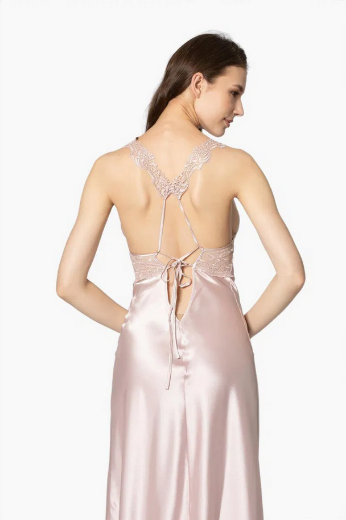 Pierre Cardin Saten Altılı Gelin Çeyiz Seti 6025 Pudra resmi