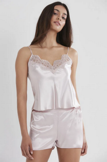 Pierre Cardin Saten Altılı Gelin Çeyiz Seti 6335 Pudra resmi