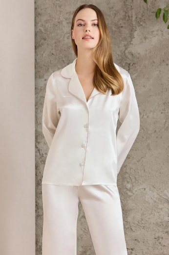 Pierre Cardin Saten Altılı Gelin Çeyiz Seti 6010 Ekru resmi