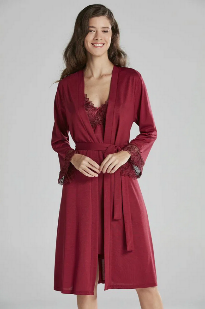 Pierre Cardin Penye Altılı Gelin Çeyiz Seti 5040 Bordo resmi