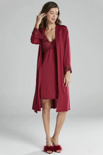 Pierre Cardin Penye Altılı Gelin Çeyiz Seti 5040 Bordo resmi