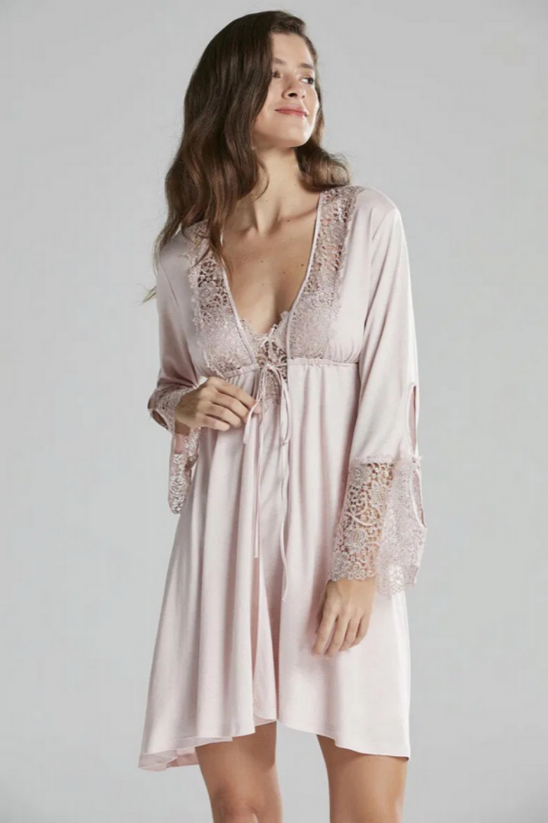 Pierre Cardin Penye Altılı Gelin Çeyiz Seti 5625 Pudra resmi