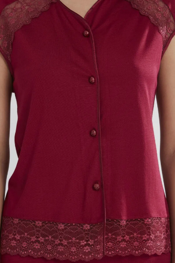 Pierre Cardin Penye Altılı Gelin Çeyiz Seti 5025 Bordo resmi