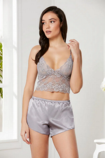 Pierre Cardin Saten Dörtlü Gelin Çeyiz Seti 7005 Royal resmi