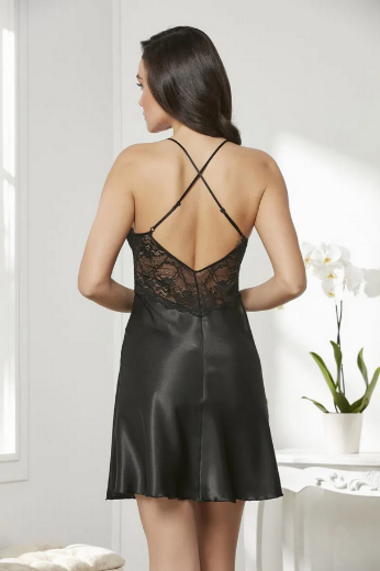 Pierre Cardin Saten Dörtlü Gelin Çeyiz Seti 7005 Siyah resmi