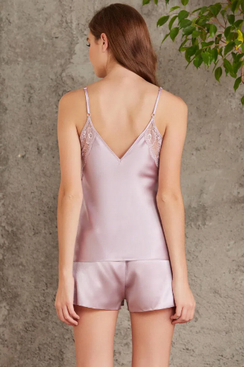 Pierre Cardin Saten Dörtlü Gelin Çeyiz Seti 7085 Rose resmi