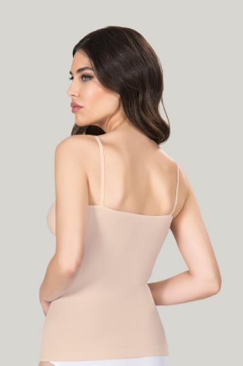 Miss Fit İnce Askılı Atlet 1607 Ten resmi