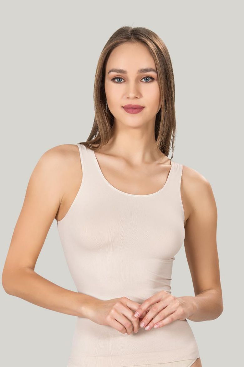 Miss Fit Kalın Askılı Atlet 1601 Ten resmi