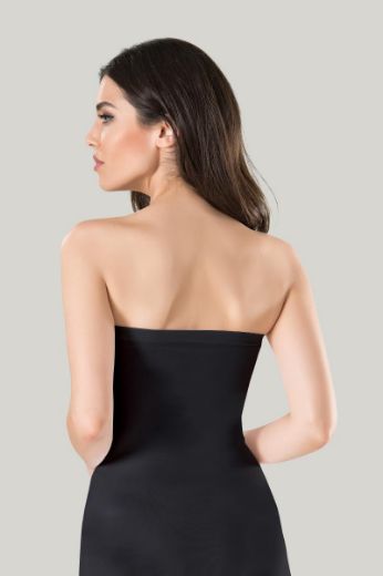 Miss Fit  Büzgülü Straplez 11040 Siyah resmi