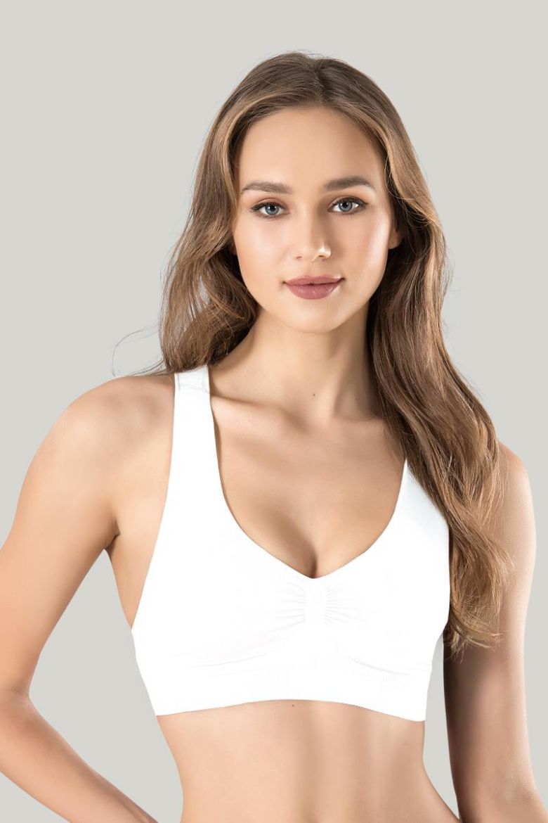 Miss Fit  Kalın Askılı Beyaz Büstiyer 1501  Beyaz resmi