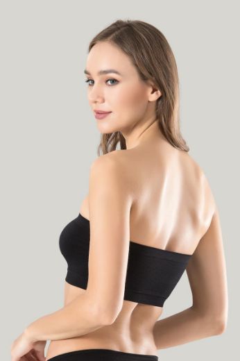 Miss Fit  Straplez Büstiyer 1401 Siyah resmi