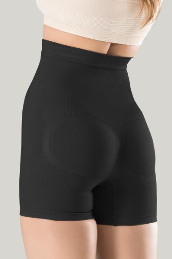 Miss Fit  Yüksek Bel Korse Boxer 34313 Siyah resmi