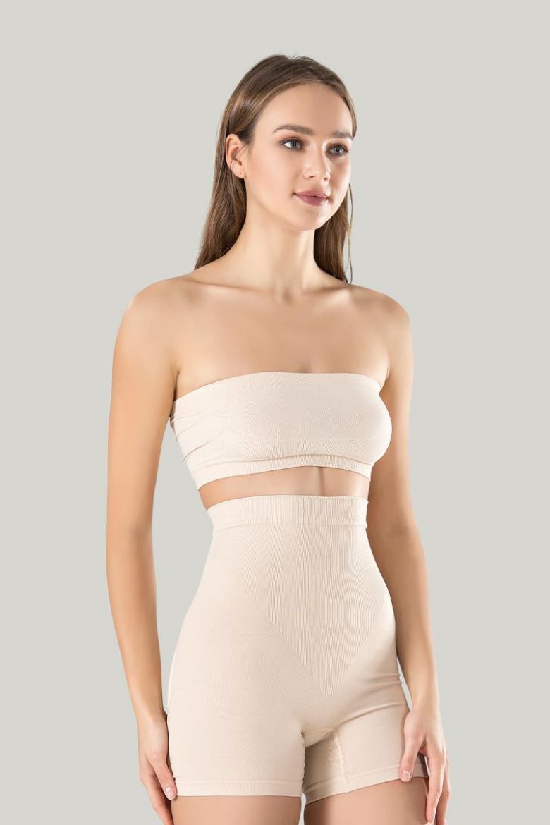 Miss Fit  Yüksek Bel Korse Boxer 34313 Ten resmi