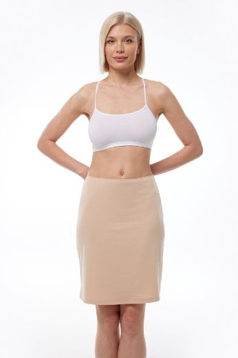 Malabadi Dizüstü Etek Astarı Modal Geniş Jupon 1059 Ten resmi