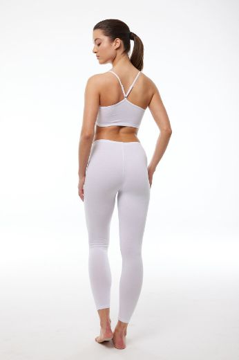 Malabadi Modal Uzun Tayt 190 Beyaz resmi