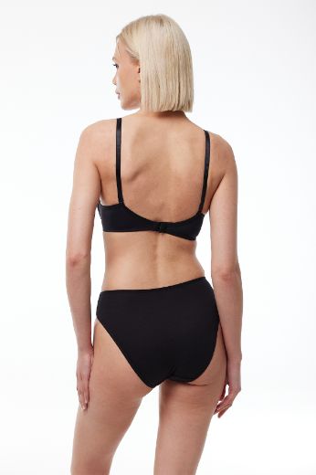 Malabadi Kaplı Balensiz Pamuklu Sütyen 825 Siyah resmi