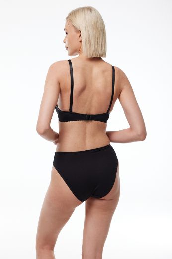 Malabadi Sihirli Büyüme Balenli Kaplı Çift Destekli Sütyen 813 Siyah resmi