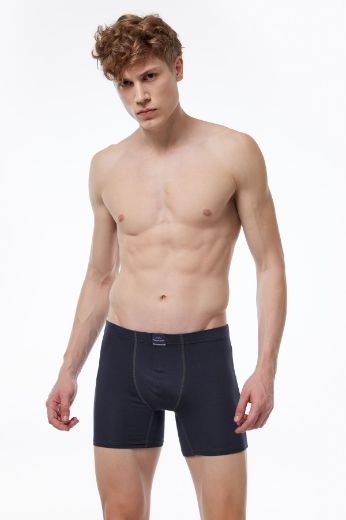 Malabadi Pamuk Elastan Uzun Boxer 073 Füme resmi