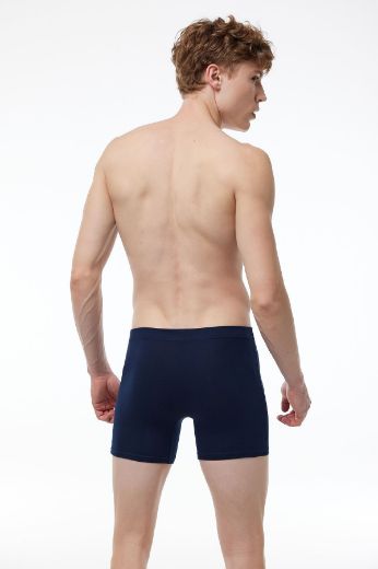 Malabadi Pamuk Elastan Uzun Boxer 073 Lacivert resmi