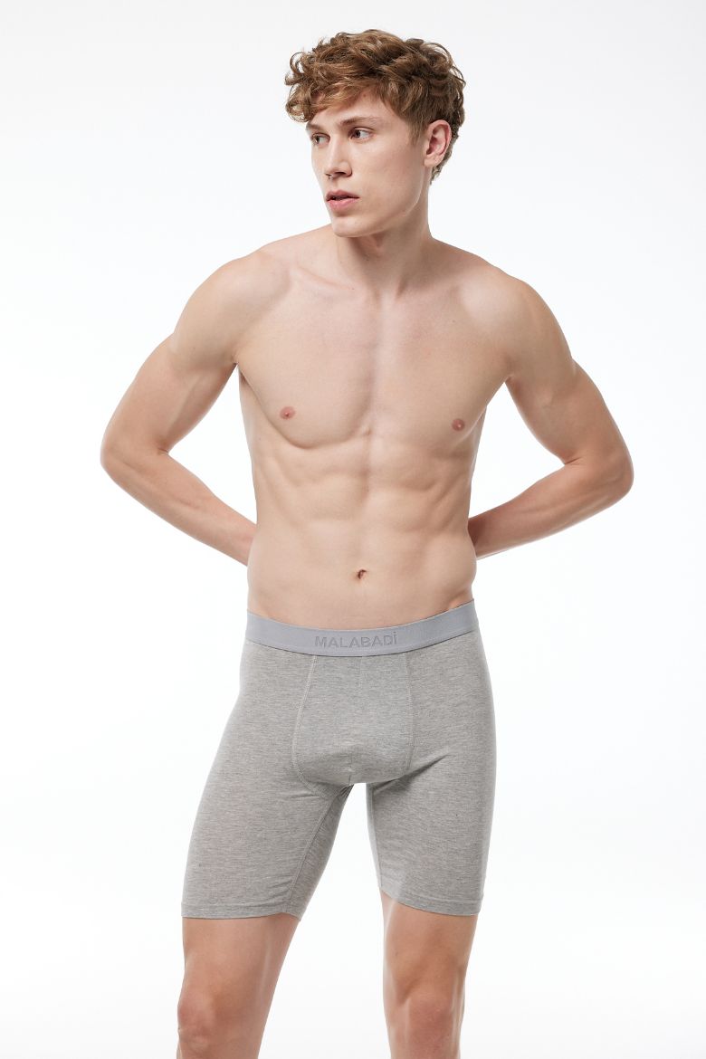 Malabadi Uzun Paçalı Modal Boxer 019 Gri resmi