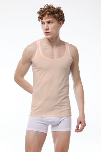 Malabadi İnce Askılı İz Yapmayan Modal Atlet 013 Ten resmi