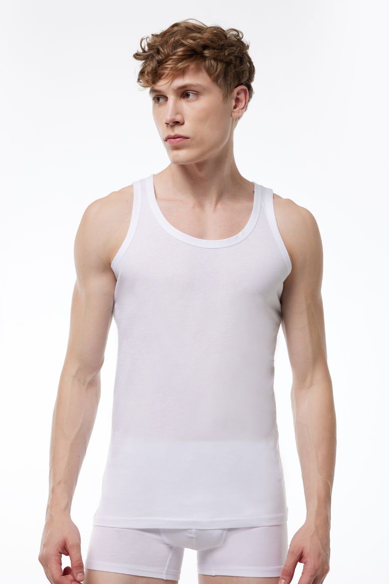 Malabadi Modal Yaz Serinliği Atlet 082 Beyaz resmi