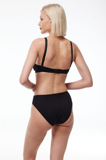 Malabadi Kaplı Balensiz Pamuklu Emzirme Sütyeni 822 Siyah resmi