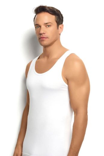 Jiber Erkek 2'li Bambu Atlet 281 Beyaz resmi