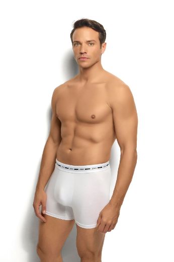 Jiber Bambu 3'lü Boxer 282 Beyaz resmi