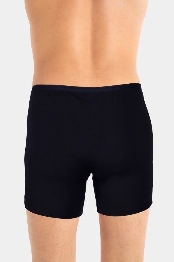 Jiber İnce Lastikli Penye Modal Boxer 286 Lacivert resmi
