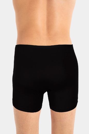 Jiber İnce Lastikli Penye Modal Boxer 286 Siyah resmi