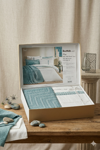 Özdilek Maze Gelin Seti P.mavisi resmi